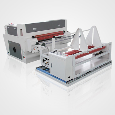 A máquina de corte do laser do CO2 do CNC para o pano da tela etiqueta a auto alimentação