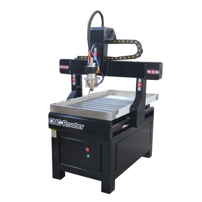 Mini máquina Desktop 6040 6090 do Woodworking do CNC de 3 linhas centrais