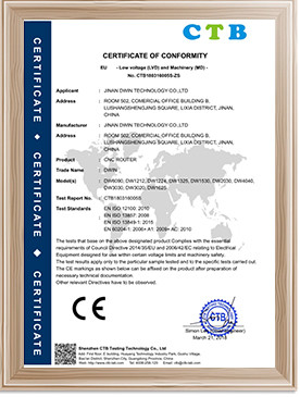 China Jinan Dwin Technology Co., Ltd Certificações